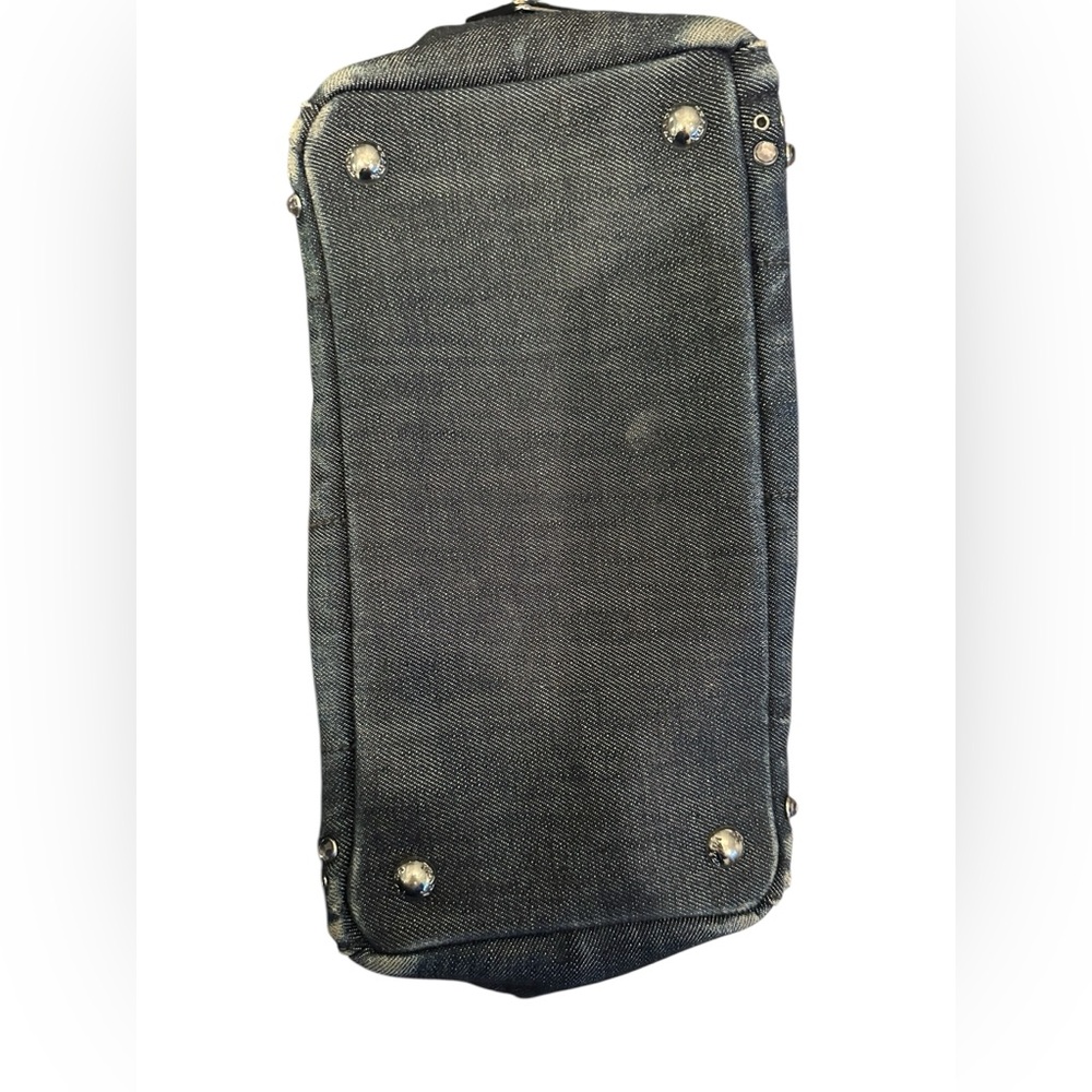 Authentic Prada Canapa Denim Studded Bag - Picture 6 of 7